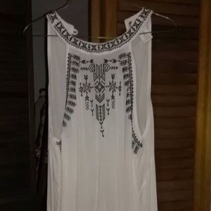 black and white tank top